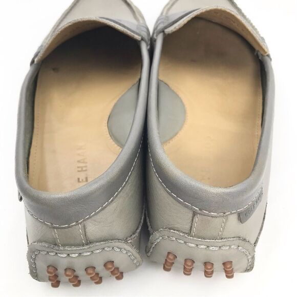Cole Haan GRANT Canoe Gray Slip On Penny Driving Loafers - Picture 8 of 15